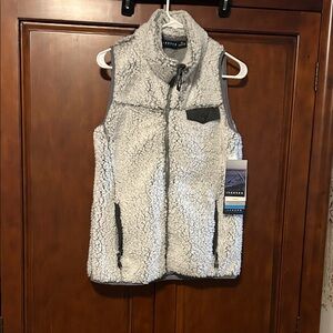 Cozy Women's Fleece Vest - White